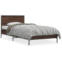  Sengeramme brun eik 75x190 cm konstruert tre og metall 8721102445392