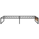  Sengeramme svart metall 100x200 cm