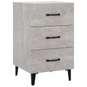 vidaXL Nattbord betonggrå 40x40x66 cm konstruert tre