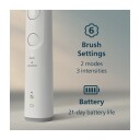 Philips Sonicare Series 6100 elektrisk tannbørste med 3 intensitetsnivåer HX7400/01 hvit