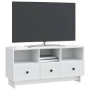  TV skap med skuff Hvit 102 x 34,5 x 50 cm Konstruert tre