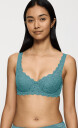 Triumph BH Amourette Wired Bra With Lace Turkis D 75 Dame