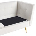 3 seters sofa Frederica   Hvit gull/Bouclé