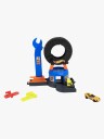 Hot Wheels City Downtown Tire Shop Playset & 1:64 Scale Toy Car Speed Snap Track Compatible Multi/patterned ONE SIZE