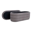 Benk HOME4YOU Hiro 104x44xh44 cm med oppbevaring Lysebrun   lys brun