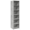  Highboard betonggrå 45x41x185 cm konstruert tre