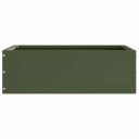 vidaXL Gjerdekant 6 pcs Olivengrønn 40 x 40 x 13 cm Stål