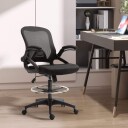 Ergonomisk kontorstol Mesh Sort 120kg