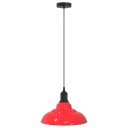  Høydejusterbar E27 Glans Rød Ø 31cm Metall