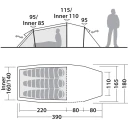 Robens Roamer 3 LW Tunneltelt for 3 personer - Ultralett og Romslig