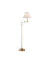 Dorchester Floor Lamp antique brass/silk