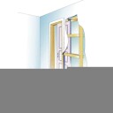 Voss Skyvedørskarm 4" 129x210 NCS S 0500 N