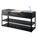 Grunnmodul MyOutdoorKitchen Nordic Line 180 cm for 3 moduler