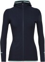 Icebreaker Descender Ls Zip Hood Ws Jet Hthr S
