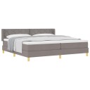  Continental seng med madrass taupe 200x200 cm stoff