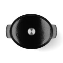 Kitchenaid Støpejernsgryte oval 30 cm/5,6 liter onyx black