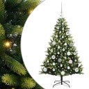  Kunstig Hengt Julegran med 150 LED lys grønn 120 cm PVC og PE