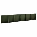 vidaXL Støttemur 6 stk. 40 x 12 x 30 cm Stål Olivengrønn