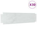  Plenkanter 30 pcs sølv 100 x 25 cm Galvanisert stål