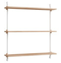 Moebe wall shelving ws.85.1 Eik-hvit