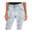MET Dame Jeans Blå W27,