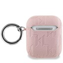 Karl Lagerfeld Kla2pgkcpp Airpods 1/2 Deksel Rosa/Pink Monogram Karl & Choupette Head