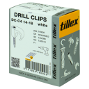 100 stk Drill Clips DC C4 14 18 TX20 4,8 x 40 mm hvit 100