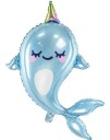 PartyDeco Folieballong Narwhal