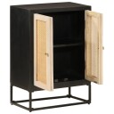  Skjenk svart 55x30x76 cm heltre mango og jern 8721012215528