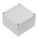 Støv‐ og fuktbeskyttet plastkapsling 105x105x60mm ABS/PC gjennomsiktig lokk
