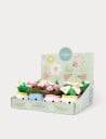 Teddy Flowers 15 cm – plysjblomster i potte 3 varianter