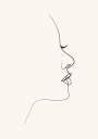 Line Art Siluette Plakat Plakat / 21x30cm