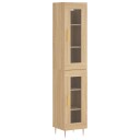  Highboard sonoma eik 34,5x34x180 cm konstruert tre