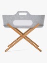 Snuz Snüz Snuzbaskit Moseskurv Med Stativ, Light Grey/Natural