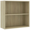 Bokhylle sonoma eik 80x30x76,5 cm konstruert tre