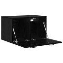 vidaXL Veggskap 60 x 36,5 x 35 cm Konstruert tre Svart eik