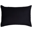 Borg Living Putetrekk - 70x100 cm - 100% Bomullssateng - Stripet Mørke blå