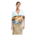 Desigual Dame Strikkevarer Flerfarget S,