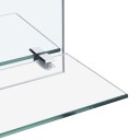 vidaXL Veggspeil med hylle 30x50 cm herdet glass
