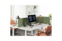 Skiljevägg för skrivbord Beliani Wally Beige 130x2x40 cm Green 72x2x40 cm  