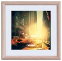 DÃRR New York Square Billedramme Plast 13x13 cm Imitert BjÃ¸rk