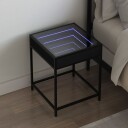  Salongbord med Infinity LED svart 40x40x51 cm 3284091