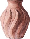 Dusty Deco   Swirl Vase Large Brown Vaser Brun