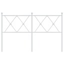  Sengegavl i metall hvit 140 cm 8721012374683