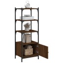  Bokhylle 3 etasjer brun eik 41x30x109,5 cm konstruert tre 8721012340534