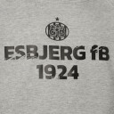 Esbjerg fB Logo Hettegenser Barn Grå 152