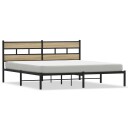  Sengeramme i metall uten madrass sonoma eik 180x200 cm 8721158376954