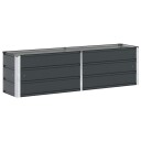 vidaXL Plantekassed Antrasitt 160 x 40 x 45 cm Stål