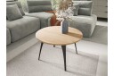 Sayumi Sofabord 75 cm - Svart/Beige