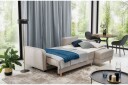 Saimon Sovesofa m. Divan med Oppbevaring 3 seter   Rosa
